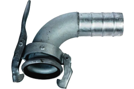 PERROT C80 FEMALE PART ELBOW 90 DEGREES WITH LEVER ORING ENDED BY HOSE TAIL INPART24 Variant PC80050