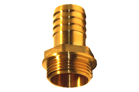 HOSE BARB FITTING WITH MALE THREAD FROM BRASS INPART24 Variant HFMT1008B