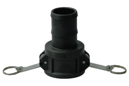 CAMLOCK COUPLING TYPE C FEMALE PART WITH HOSE TAIL FROM POLYPROPYLENE MATERIAL INPART24  Variant C015PP