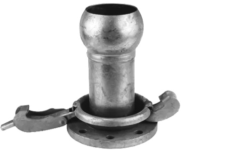 BAUER BELOK B70 COUPLING MALE PART WITH LEVER ENDED BY FIXED FLANGE PN10 INPART24 Variant B70050