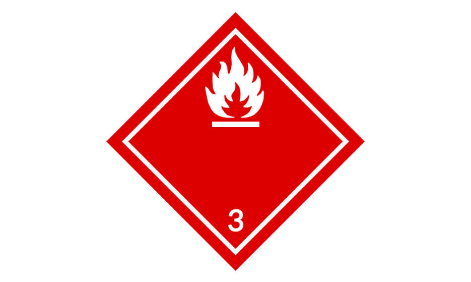 ADR 3 Sign - Flammable liquids