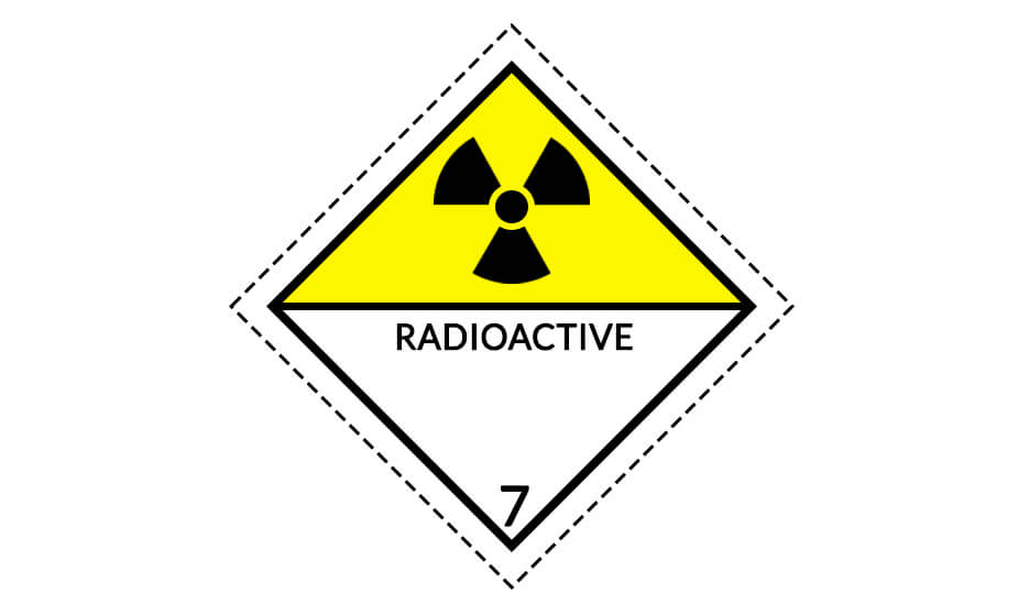 ADR 7 sign - Radioactive materials